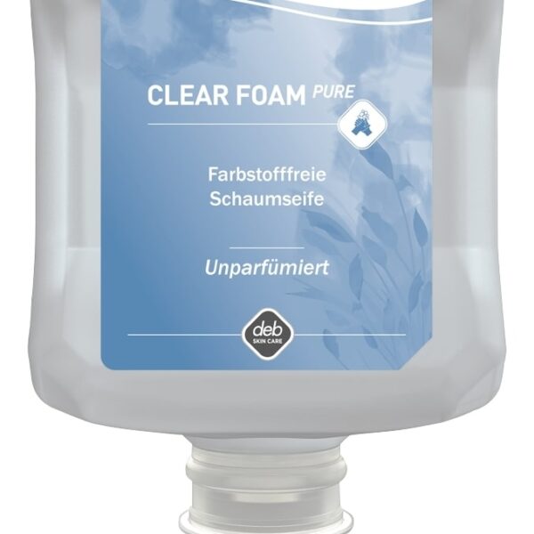 Deb CLR1L Clear Foam Pure gentle foam hand wash 1L cartridge