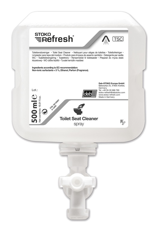 Deb 35010 STOKO Refresh® toilet seat cleaner spray 500ml cartridge