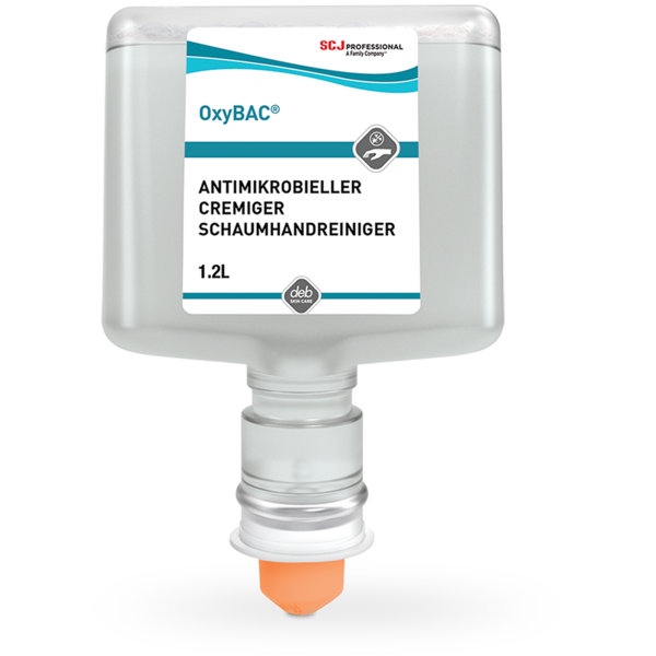 Deb OxyBAC Extra Wash antimicrobial hand wash foam 1.2l cartridge