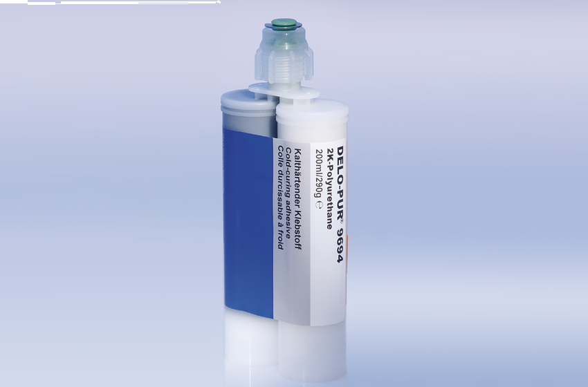 Delo-Pur 9694 Two Part Polyurethane Glue black 290g cartridge