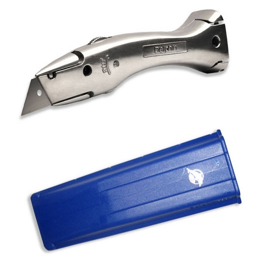 Delphin 100210 Universal carpet knife original nr 03 with holster blue
