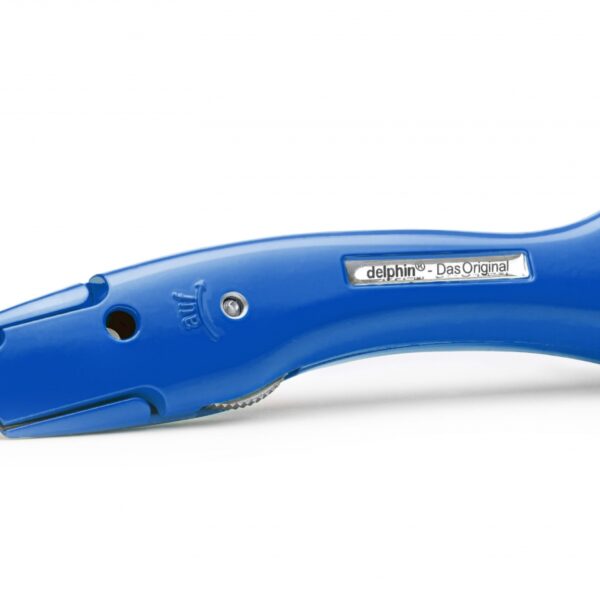 Delphin 100250-K1-B Universal carpet Knife candy blue with quiver