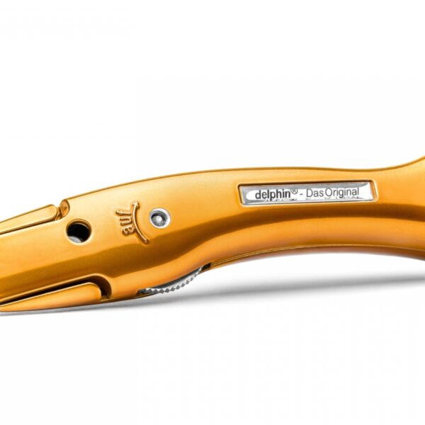 Delphin 100250-K1-CO Universal carpet Knife candy orange + quiver