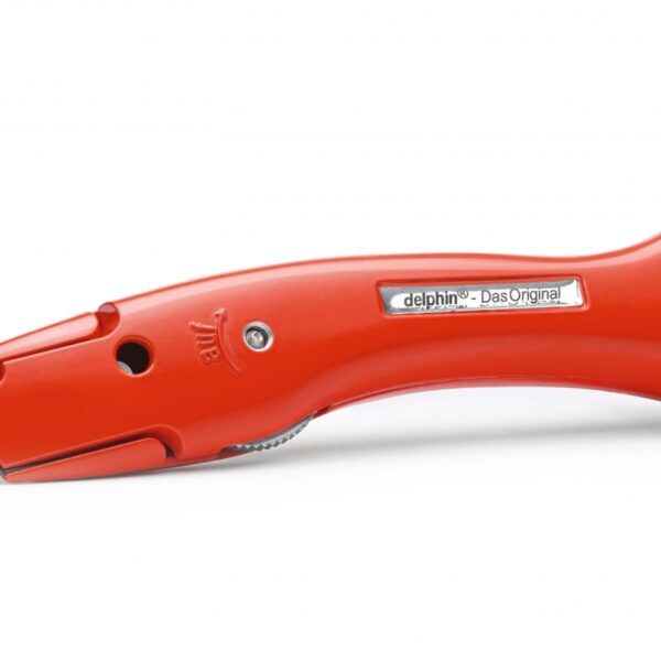 Delphin 100250-K1-R Universal carpet Knife red with black quiver