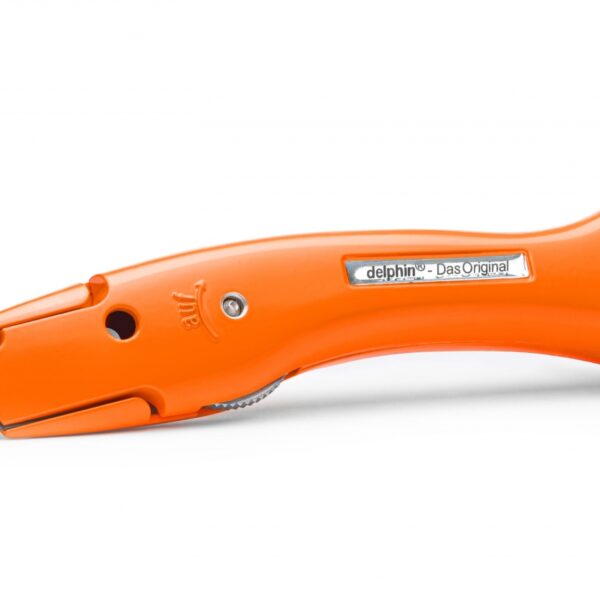 Delphin 100250-K1-SR Universal carpet Knife orange with black quiver