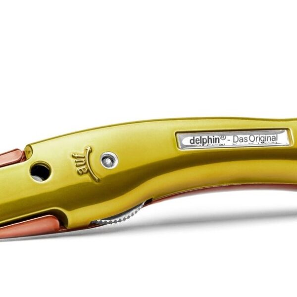 Delphin K-2-CRCGO Style-Edition Universal carpet Knife Candy gold-red