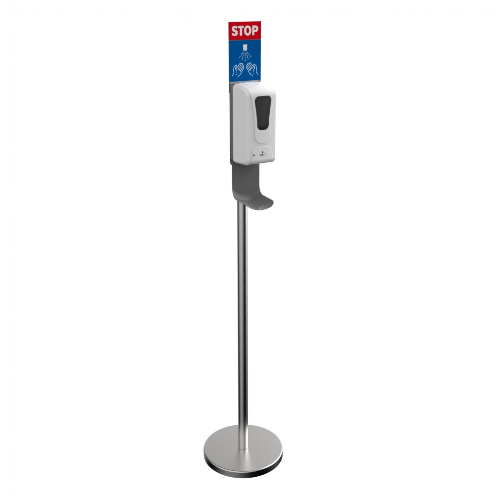 Disinfection column with no-touch dispenser 1 L