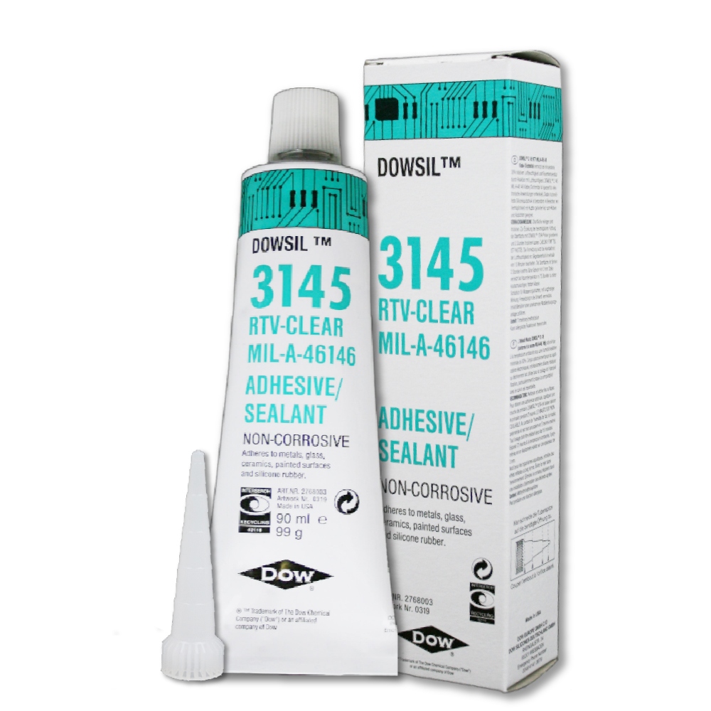 Dowsil 3145 RTV Silicone adhesive sealant 90ml tube, clear