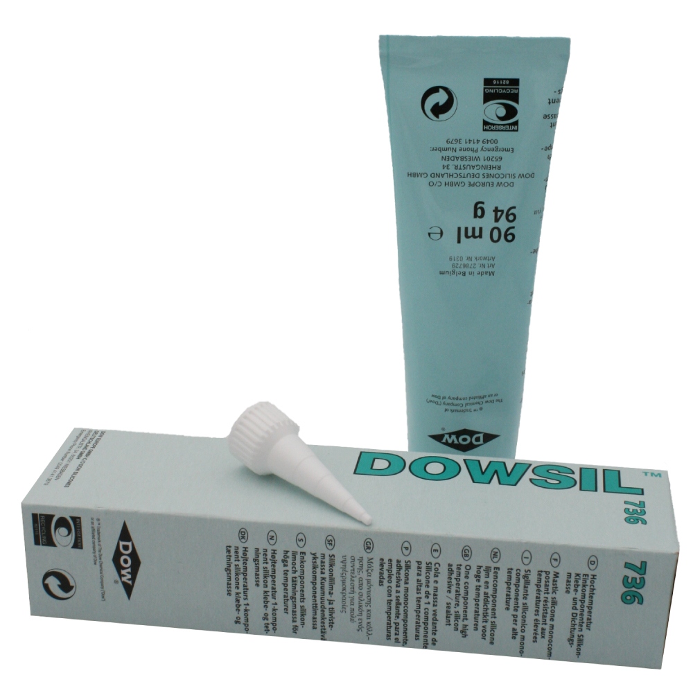 Dowsil 736 Heat resistant sealant red 90ml tube