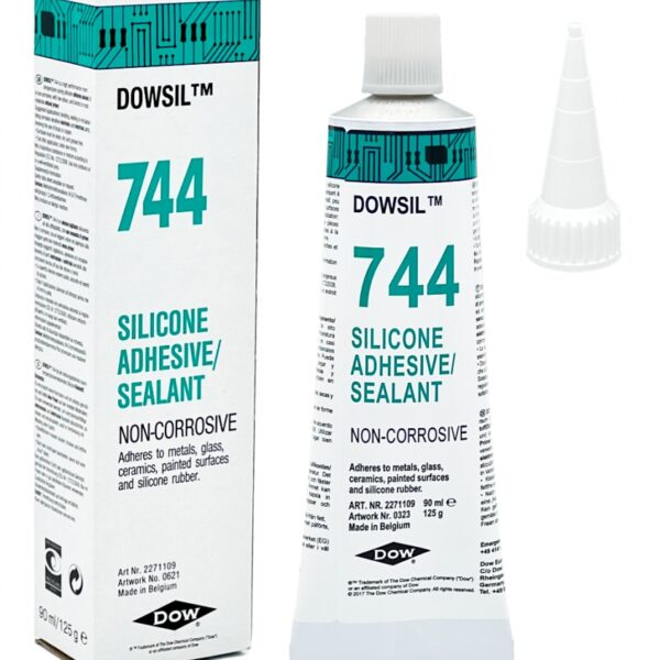 Dowsil 744 RTV White Silicone Adhesive Sealant 90ml tube