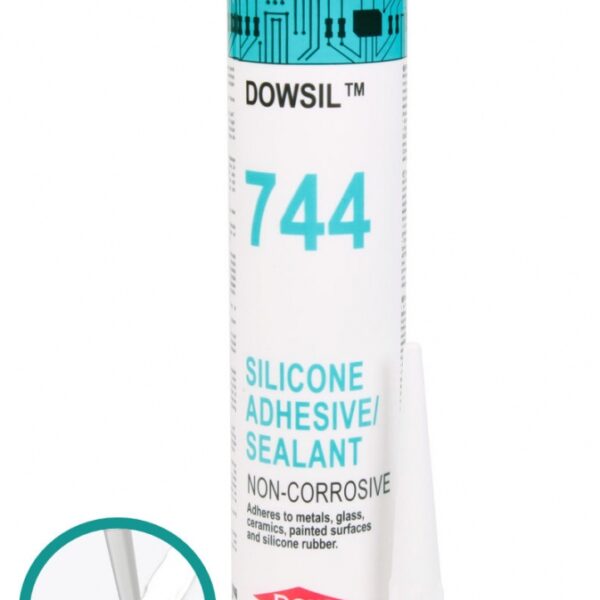 Dowsil 744 RTV White Silicone Adhesive Sealant 310ml cartridge