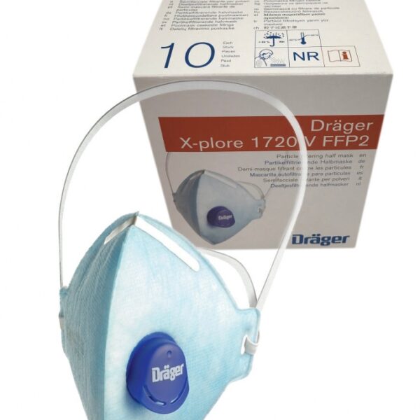 Dräger X-plore 1720 V Disposable Dust Mask with Valve FFP2 NR D
