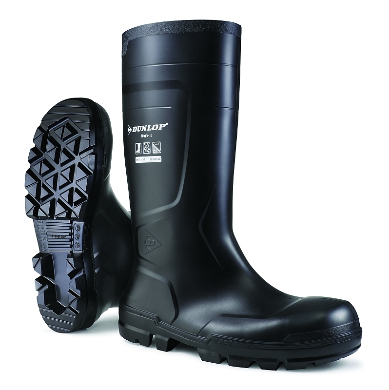 DUNLOP NB2HD01 WORK-IT FULL SAFETY PU-Safety boots black S5 SRC