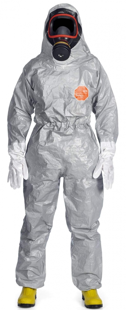 DuPont Tychem 6000 F FaceSeal Chemical Protection suit TF0611TGYUG