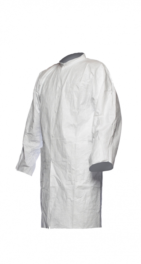 Tyvek 500 PL30NP Lab protective coat with snaps size XL