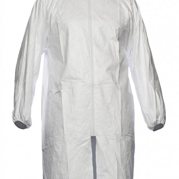 DuPont Tyvek 500 PL309NP Labcoat with zipper antistatic white cat 3