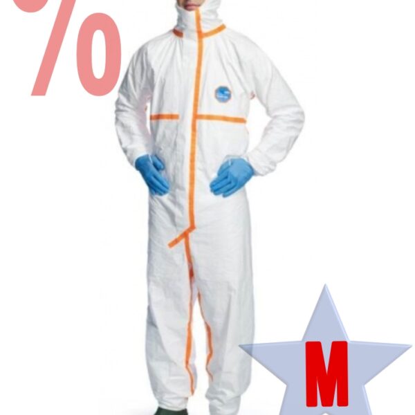 Tyvek Chemical Protection Coverall 800J white, cat.3 type 3/4/5/6-B, M