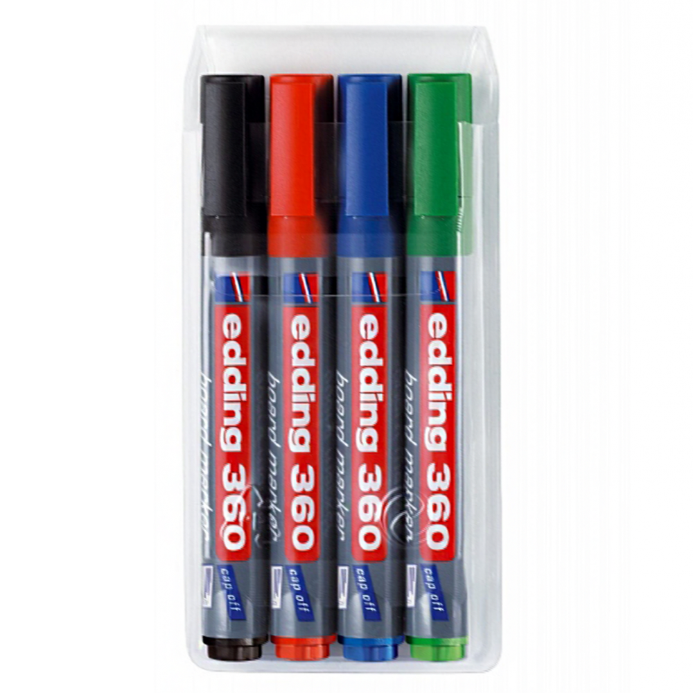 Edding 360 Set of 4 refillable whiteboard marker 1.5 - 3mm