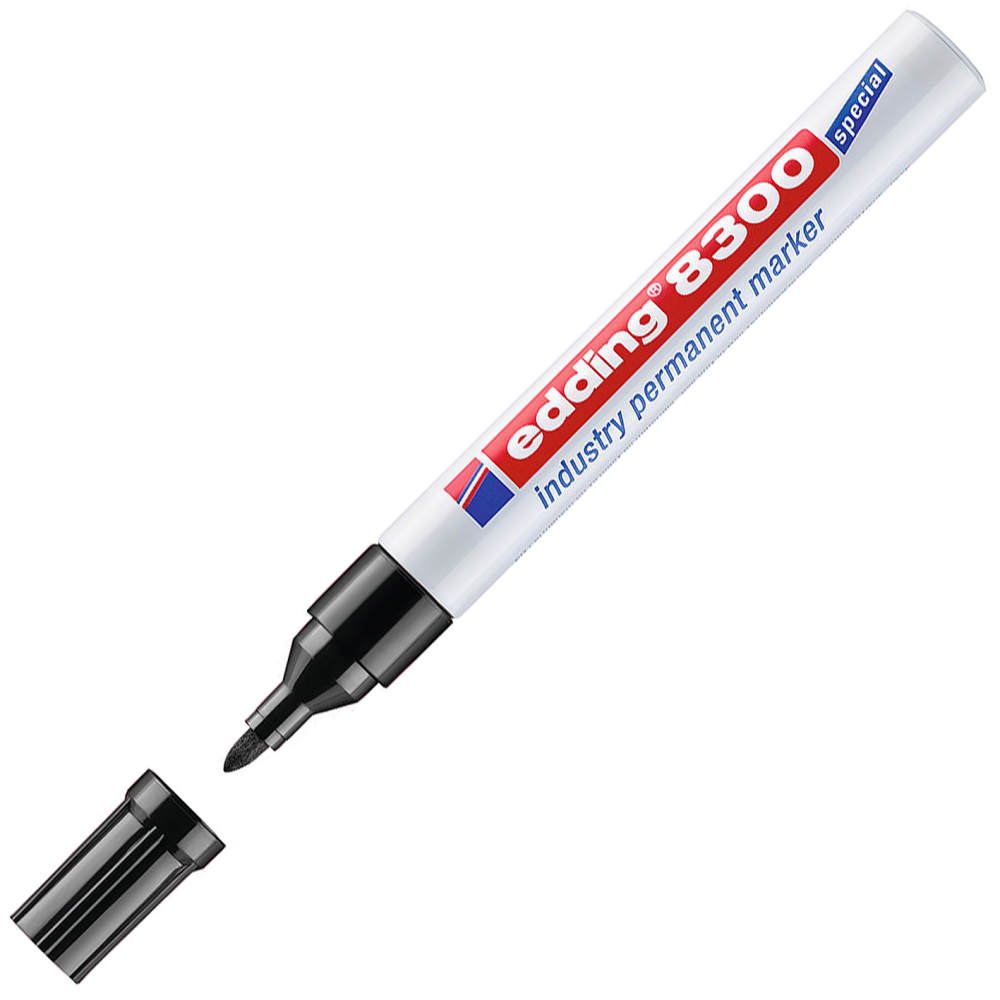 Edding 8300 Industry permanent marker with round nib 1.5 - 3mm