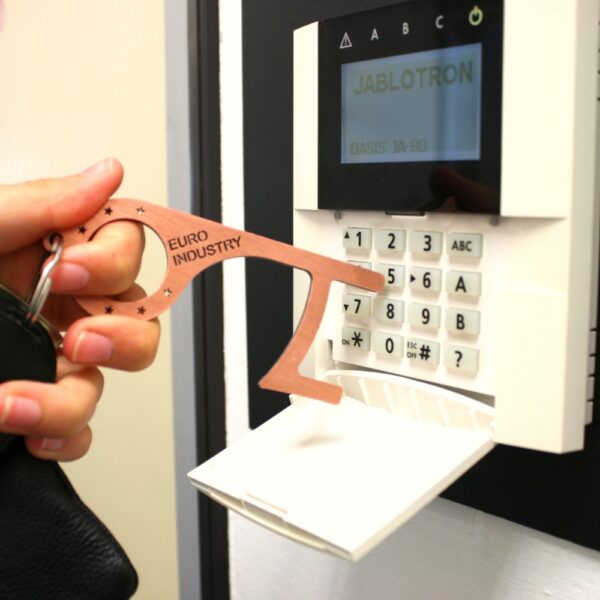 Hygiene hook made of antibacterial copper door opener