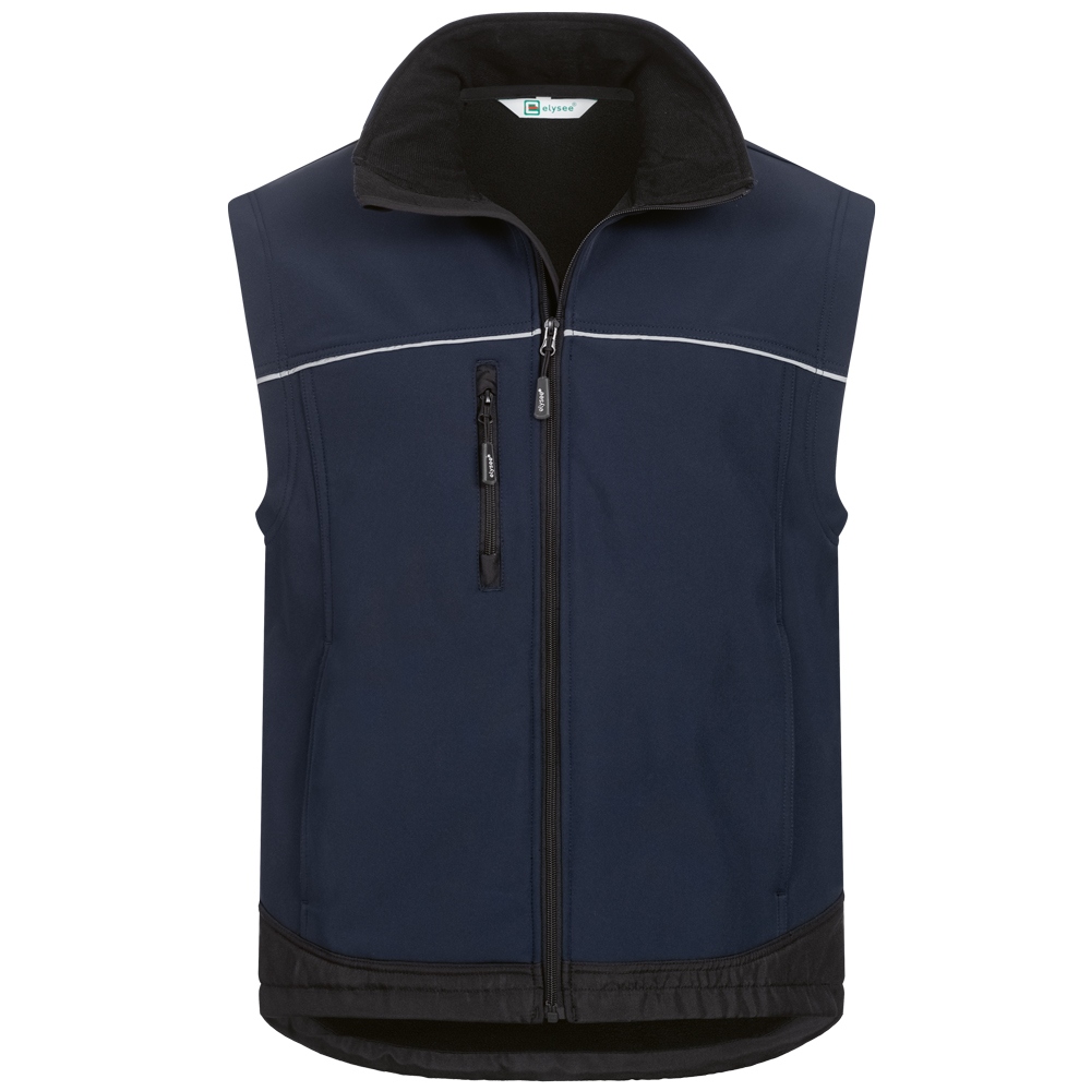 Men's Softshell work vest / Bodywarmer navy blue XS-4XL, Elysee 1891