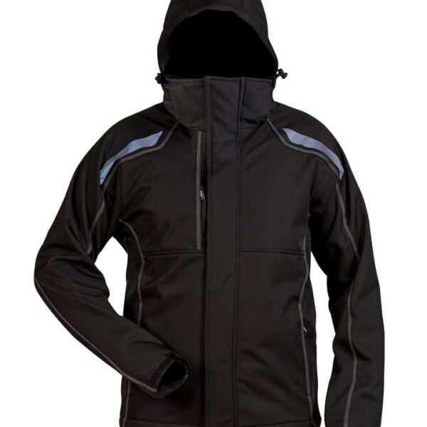 Elysee 19910 ETA Softshell jacket with hood black