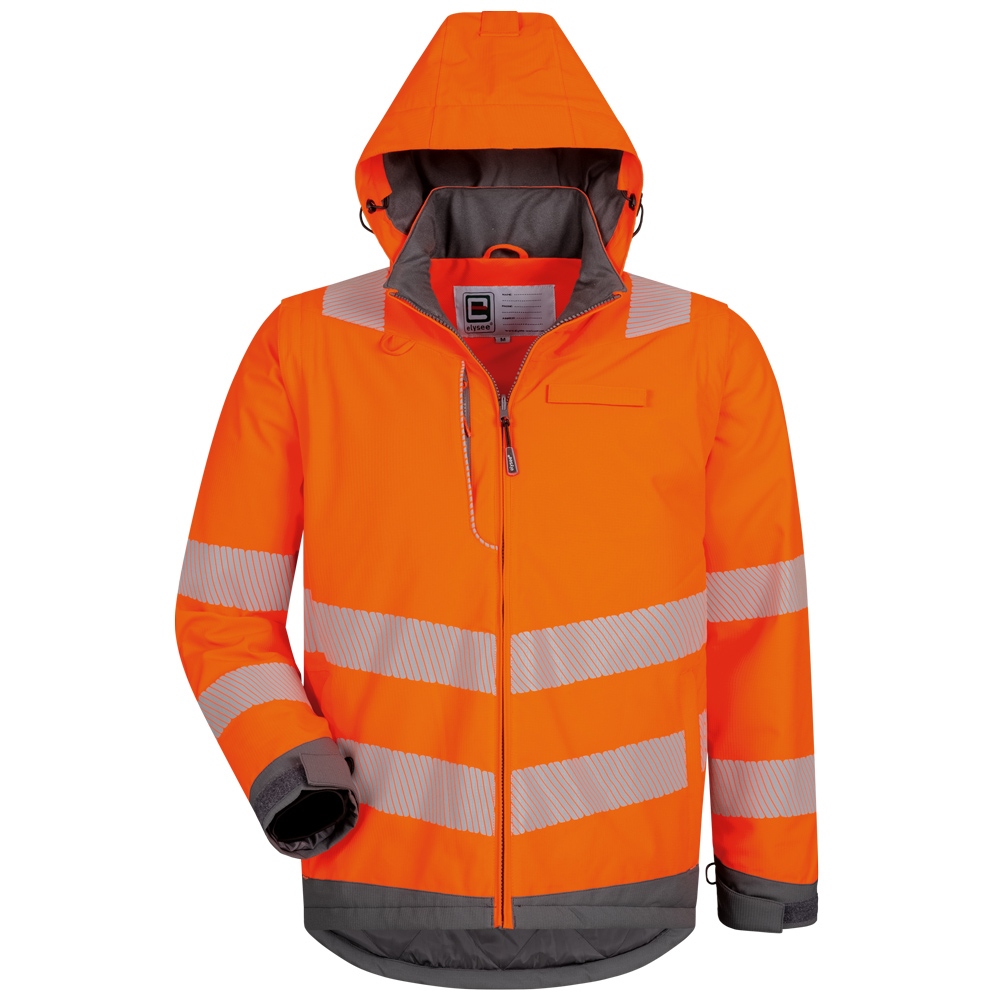 High visibility 2-in-1 work jacket orange/grey XS-4XL, Elysee 22432