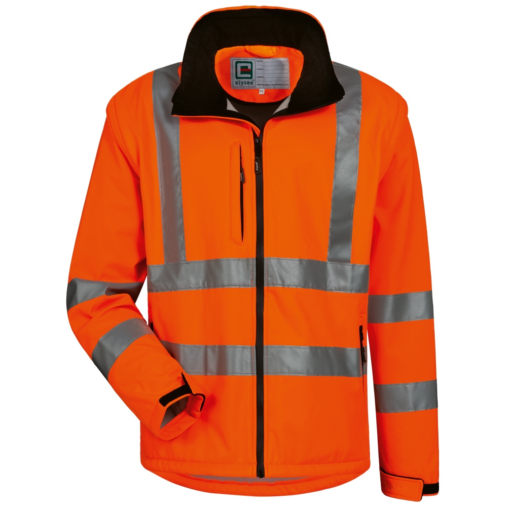 Elysee 22701 TYLER High visibility Softshell jacket orange S-XXXL