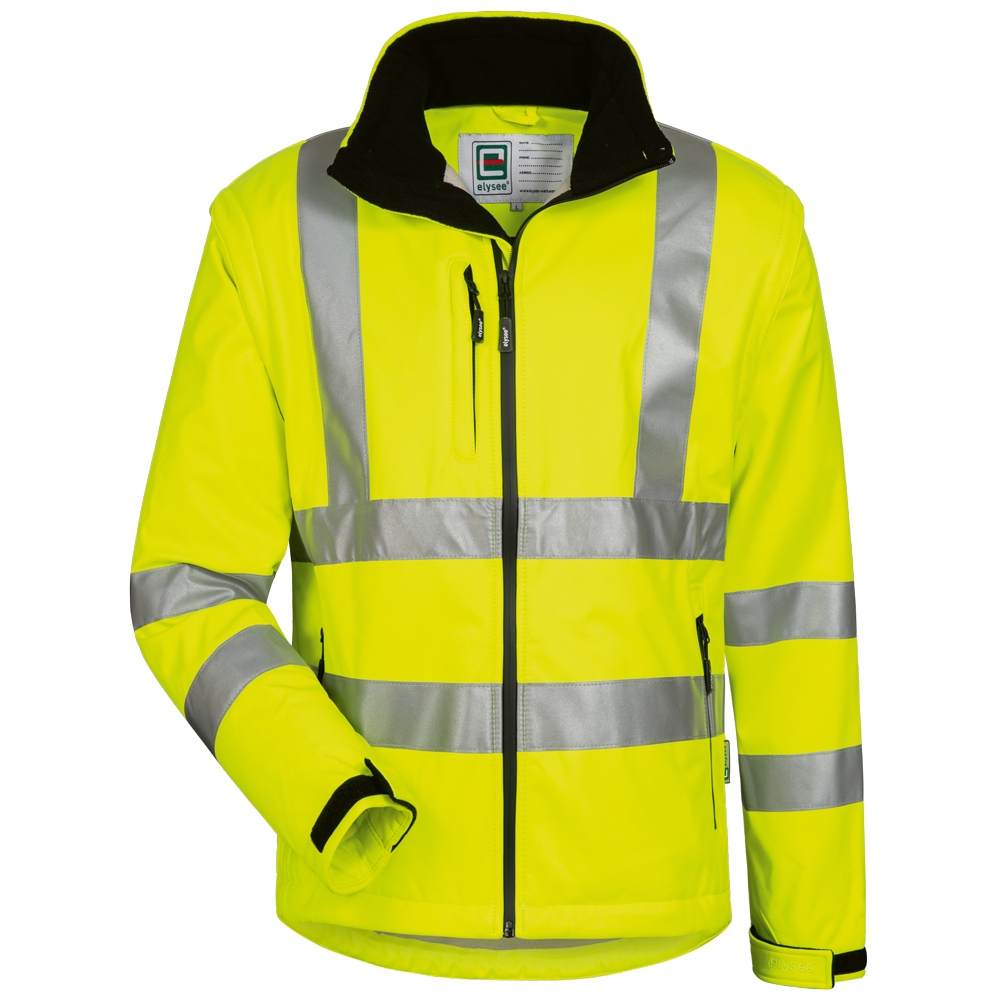 Elysee® 22702 Logan High visbility Softshell jacket yellow EN 471
