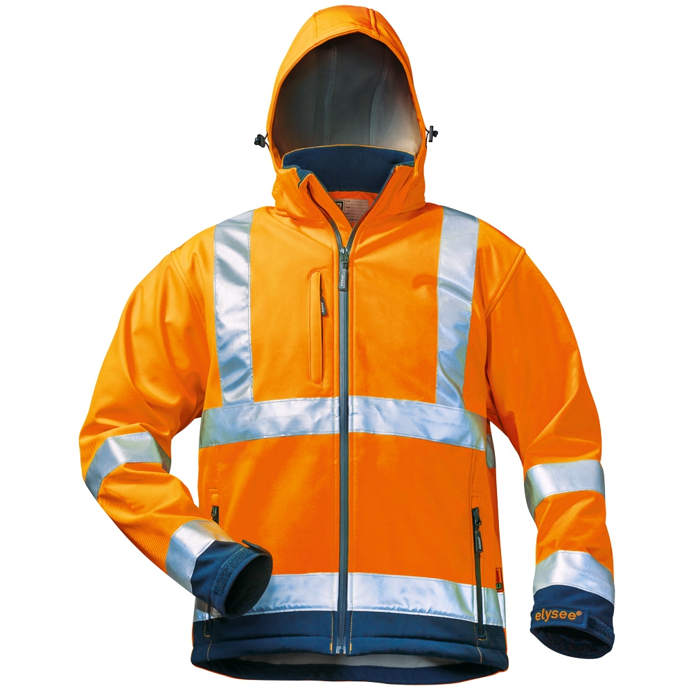 Elysee 22731 BILL High-Vis Softshell jacket orange/marine S-4XL