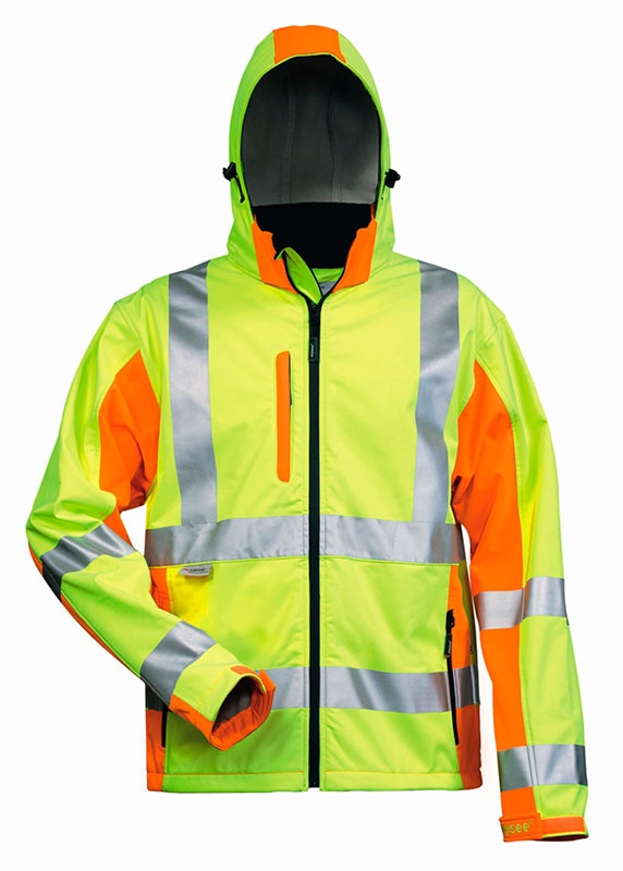 Elysee 22735 Jim High-Vis Softshell Jacket Yellow/Orange