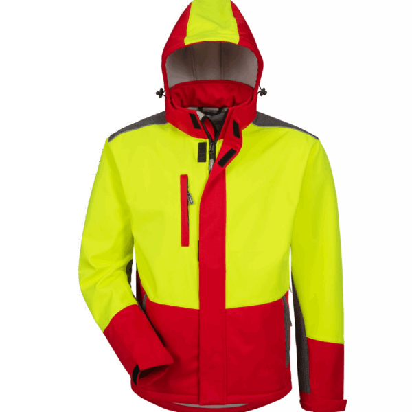 Elysee 22754 SCHLEHE forestry work Softshell jacket red/black/yellow