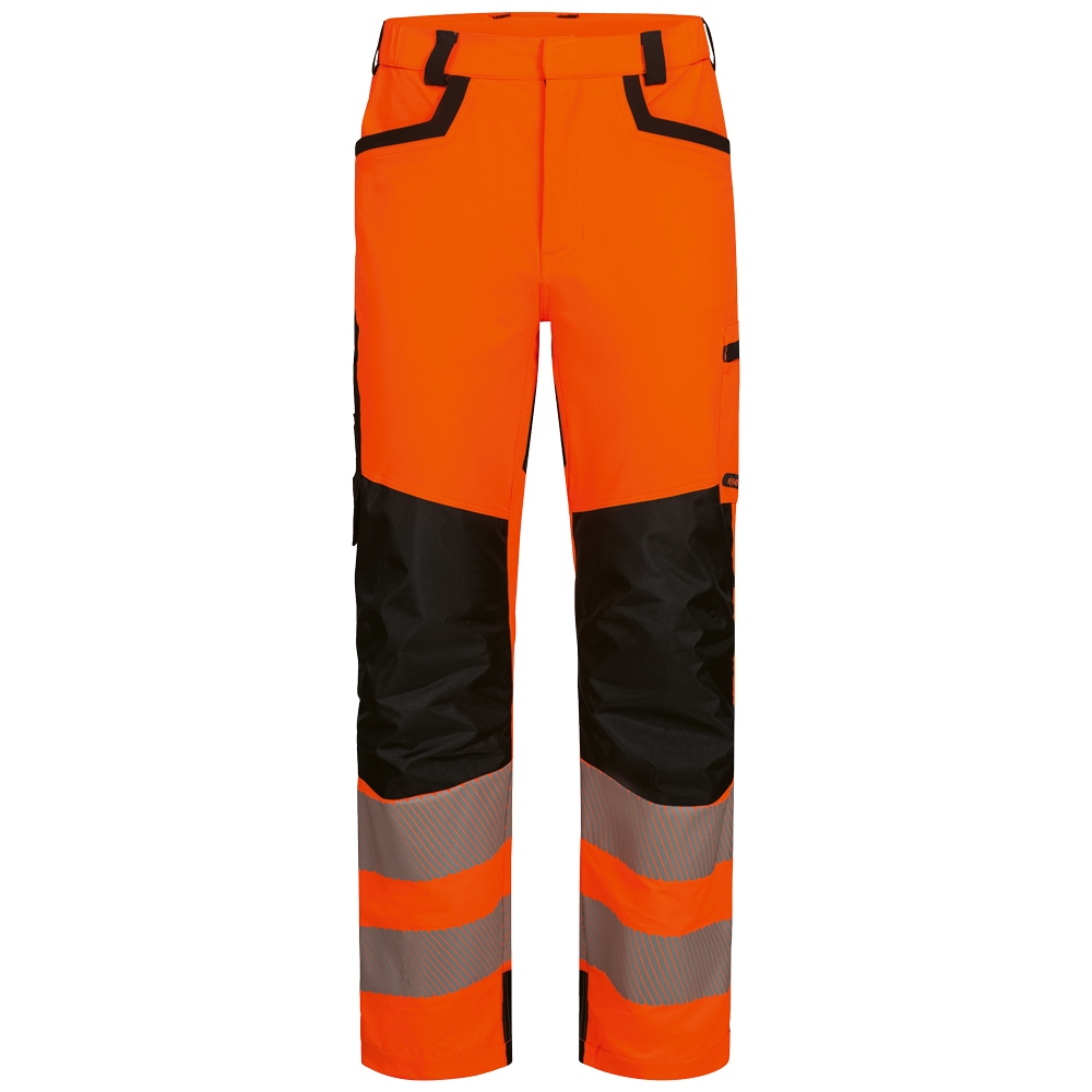 High visibility trousers orange/black ISO 20471 class 2, Elysee 22762