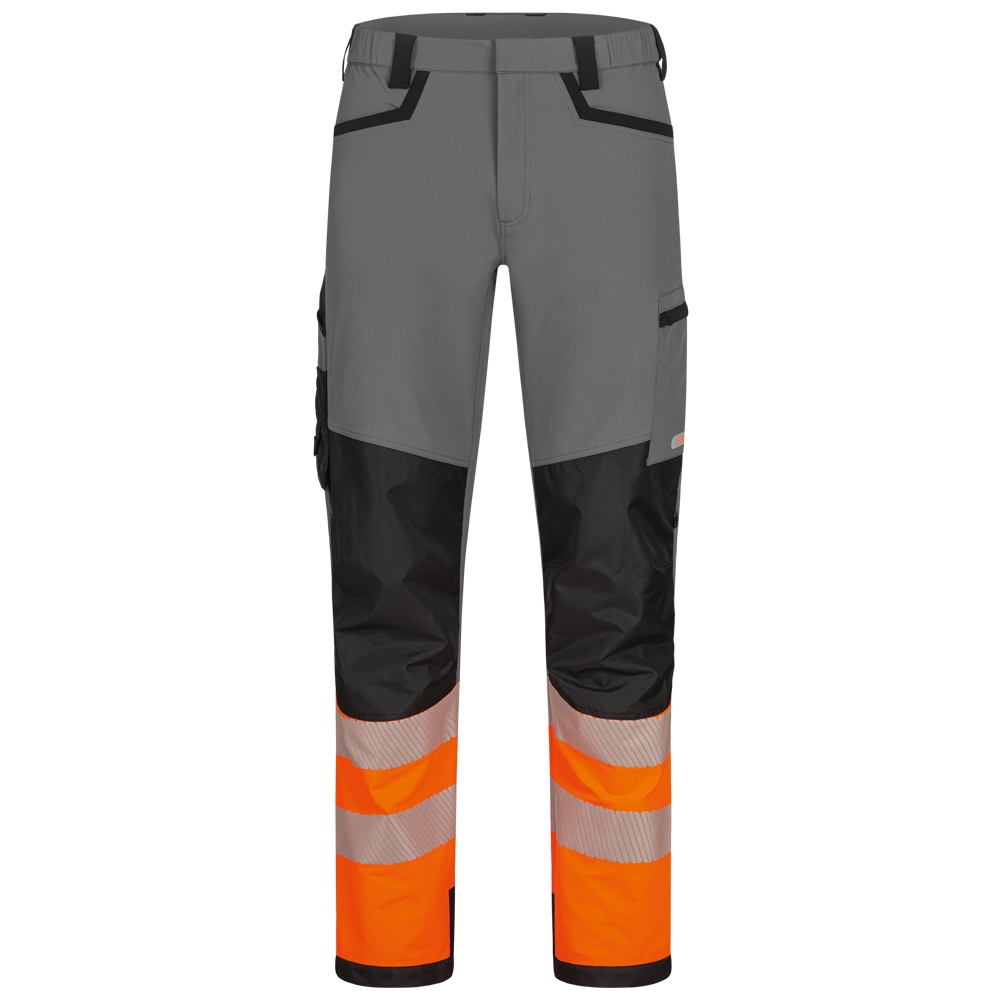 High visibility trousers grey/orange ISO 20471 class 1, Elysee 22768