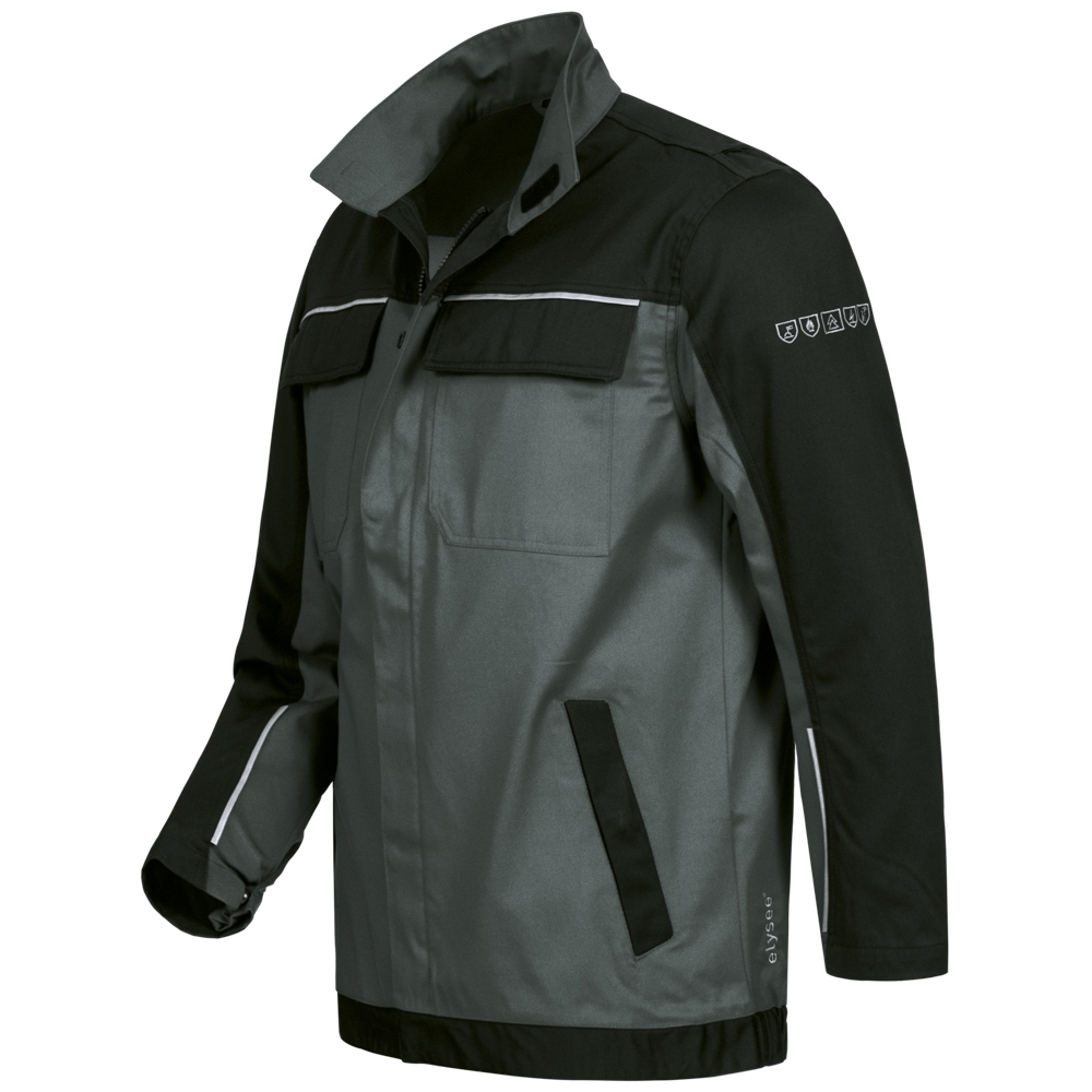 Multi-norm work jacket PALNI black/grey blue S-3XL, Elysee 23392