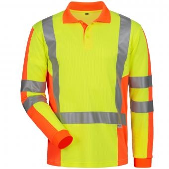 Elysee 23465 VEENDAM High visibility Long sleeve polo shirt UV protect