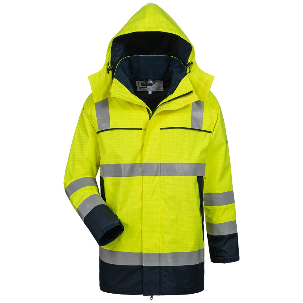 Elysee 23471 TOIVO High visibility multinorm parka yellow/navy