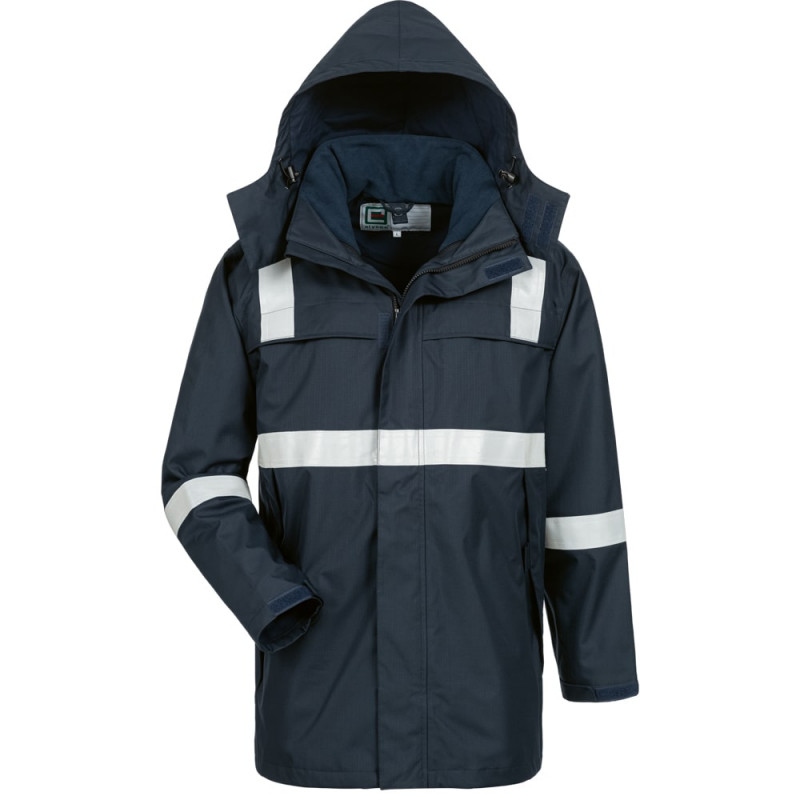 Elysee 23473 EETU Multinorm parka with warning stripes navy blue S-3X