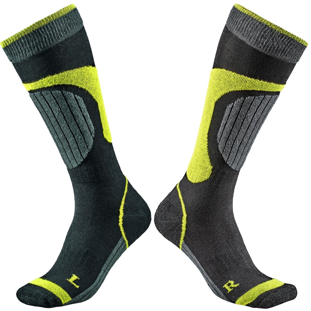 Elysee 3640 OUTDOOR Knee-high cotton socks black/green 39/46