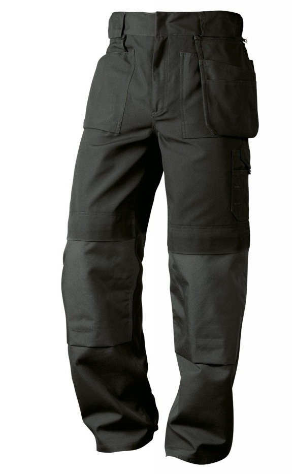 Elysee 21932 BLACK ROCK Canvas working pants black size 46