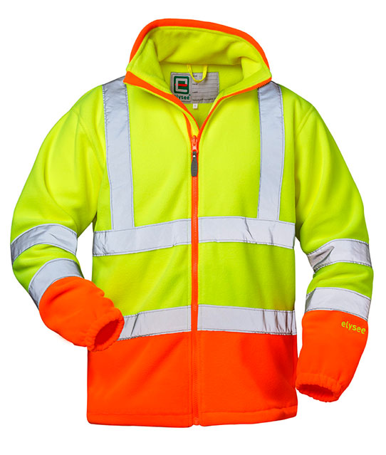 Elysee® 22719 LEO High visibility fleece jacket yellow-orange