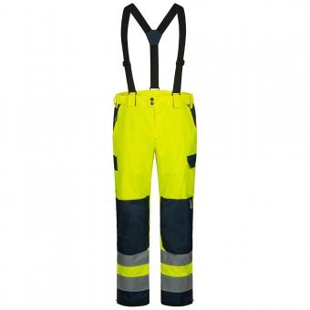 Elysee 23716 FLOKI High visibility trousers with braces yellow/navy