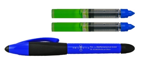 Metal etching pen with 2 nigrit VA green 865 cartridges