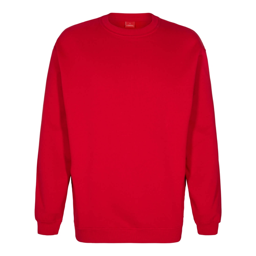 Engel® Plain Sweatshirt 70% cotton 30% polyester 320 g/m² red  XS-6XL