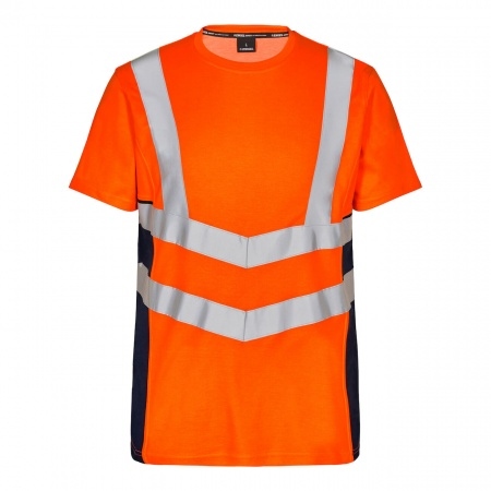 Engel 9544-182 modern high visibility T-Shirt orange/navy