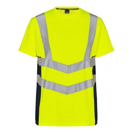 Engel 9544-182 modern high visibility T-Shirt blue yellow/navy