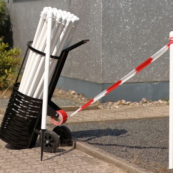 CRASH STOP EPS-TG-EW Plastic impact Posts (40 pcs) with transport rack