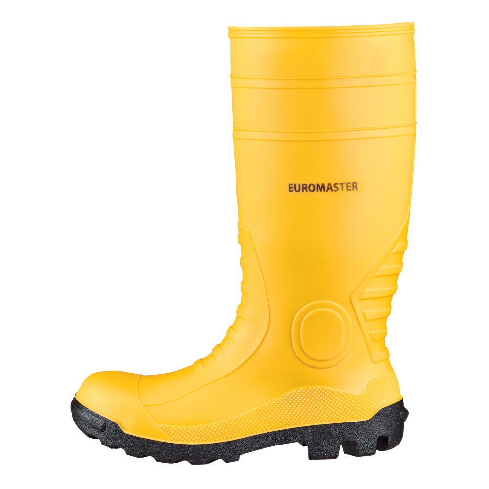 Steel toe Work Gumboots PVC yellow 37-48 S5 SRA, Euromax 35362