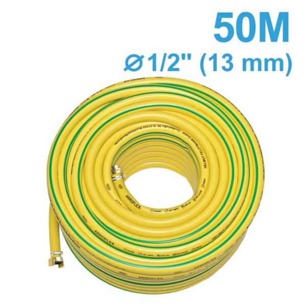 Evertec 6321 ARROFLEX Reinforced PVC garden water hose13mm(1/2in), 50m