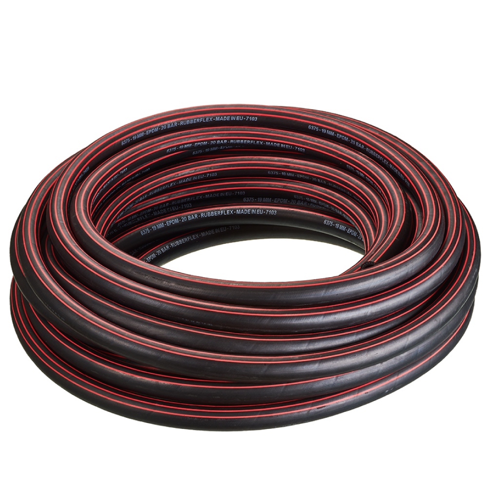 Tector 6375 EPDM Rubber water hose 19mm (3/4in), 20 bar, 40m